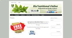 Desktop Screenshot of bionutritionalonline.com