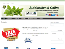 Tablet Screenshot of bionutritionalonline.com